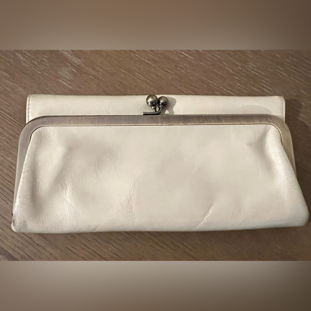 Hobo Ivory Clutch Wallet
